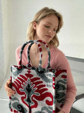 Load image into Gallery viewer, Velvet Ikat Bag "Qatar"