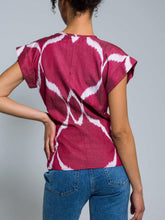 Load image into Gallery viewer, 85% Silk Wrapped Blouse "Pure Passion"