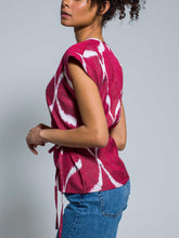 Load image into Gallery viewer, 85% Silk Wrapped Blouse "Pure Passion"