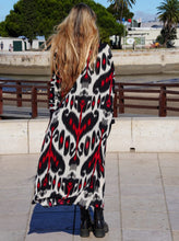 Load image into Gallery viewer, Versatile Ikat Maxi Kimono