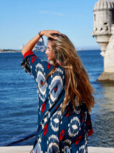 Load image into Gallery viewer, Versatile Ikat Beach Kimono
