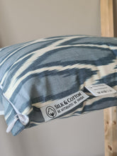 Load image into Gallery viewer, blue-ikat-pillow