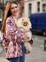 Load image into Gallery viewer, Belted 100% Cotton Short Kimono "Dreamy Amethyst"