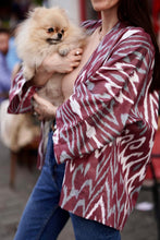 Load image into Gallery viewer, Belted 100% Cotton Short Kimono "Dreamy Amethyst"