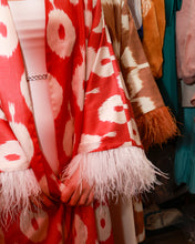 Load image into Gallery viewer, 85% Silk 15% Cotton Kimono “Be My Valentine”
