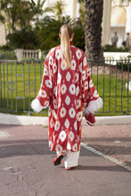 Load image into Gallery viewer, 85% Silk 15% Cotton Kimono “Be My Valentine”
