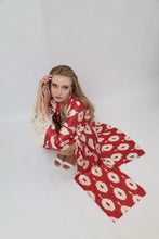 Load image into Gallery viewer, 85% Silk 15% Cotton Kimono “Be My Valentine”
