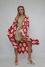 Load image into Gallery viewer, 85% Silk 15% Cotton Kimono “Be My Valentine”
