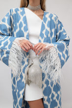 Load image into Gallery viewer, 100% Cotton Kimono “Calm Lagoon”
