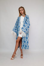 Load image into Gallery viewer, 100% Cotton Kimono “Calm Lagoon”
