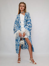 Load image into Gallery viewer, 100% Cotton Kimono “Calm Lagoon”
