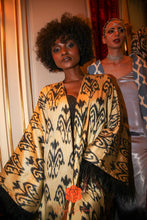 Load image into Gallery viewer, 85% Silk 15% Cotton Kimono “Golden Sunset”
