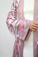 Load image into Gallery viewer, Pink Printed Ikat Lightweight Kimono &quot;Örchid&quot;
