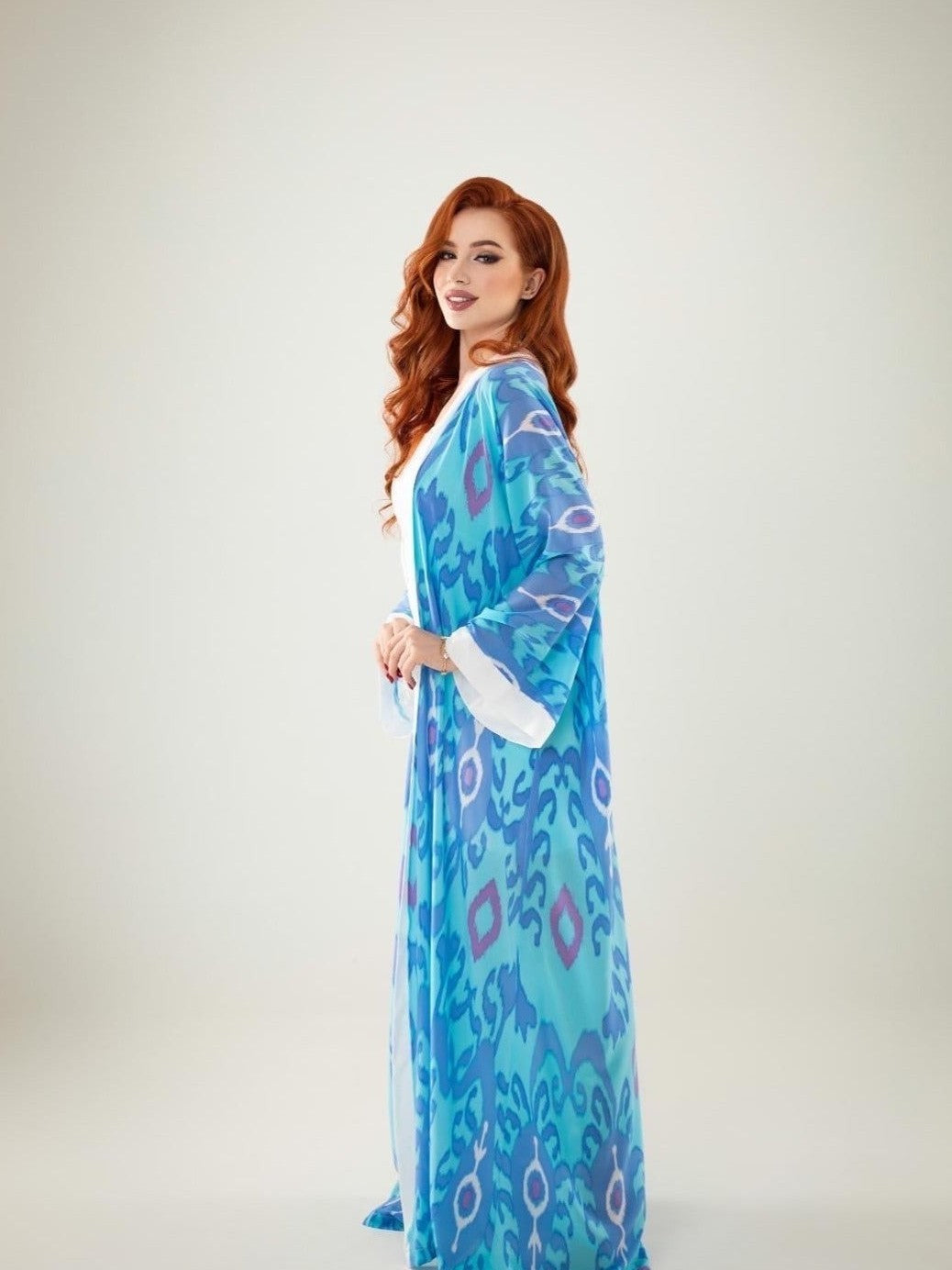 Versatile Ikat Beach Kimono