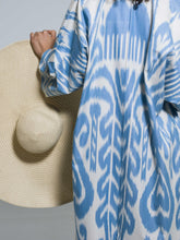 Load image into Gallery viewer, Belted 100% Cotton Maxi Kimono &quot; Summer Breeze&quot;
