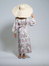 Load image into Gallery viewer, Belted 100% Cotton Maxi Kimono &quot;Pink Orchid&quot;
