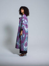 Load image into Gallery viewer, Belted 100% Cotton Maxi Kimono &quot;Mysterious Dawn&quot;

