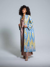 Load image into Gallery viewer, Belted 100% Cotton Maxi Kimono &quot;Sheer Bliss&quot;
