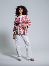 Load image into Gallery viewer, Belted 100% Cotton Short Jacket &quot;Forgotten Pleasures&quot;
