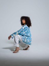Load image into Gallery viewer, Belted 100% Short Cotton Jacket &quot; Summer Breeze&quot;
