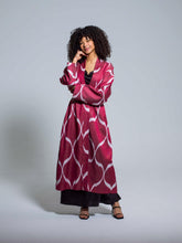 Load image into Gallery viewer, Belted 85% Silk Maxi Kimono &quot;Pure Passion&quot;
