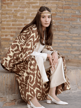 Load image into Gallery viewer, 100% Cotton Maxi Kimono &quot;Chocolate Soul&quot;
