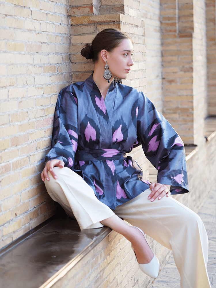 85% Silk Mini Kimono 