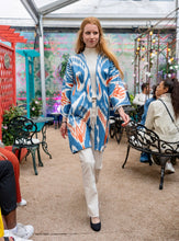 Load image into Gallery viewer, Midi 100% Cotton Kimono &quot;Santorini Sunset&quot;
