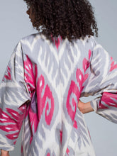 Load image into Gallery viewer, Midi 100% Cotton Kimono &quot;Blooming Orchid&quot;
