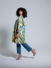 Load image into Gallery viewer, Midi 100% Cotton Kimono &quot;Northen Lights&quot;
