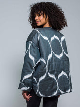 Load image into Gallery viewer, 85% Silk Quilted Jacket &quot;Mistycal Midnight&quot;
