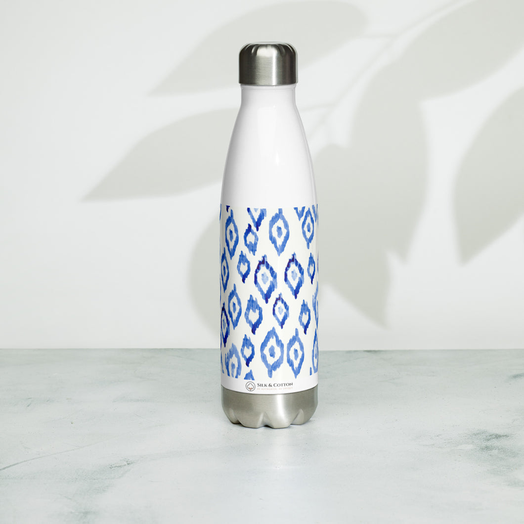 Ikat Pattern - Stainless Steel Water Bottle