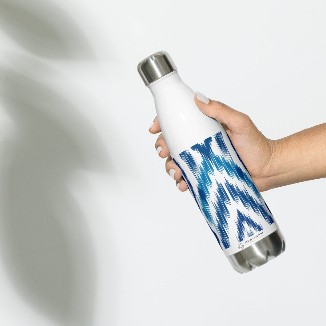 Ikat Pattern - Stainless Steel Water Bottle